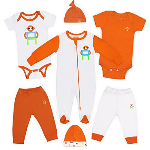 BabyCircus Unisex-Baby Odjeća poklon set, pamuk, 0-3 mjeseca, naranča