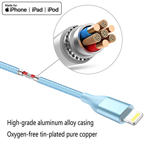 4-color Lightning kabel 4 pakiranje punjač za iPhone Apple Certified MFi najlon pletena USB kabel za punjenje iPhone 13 12 11Pro MAX