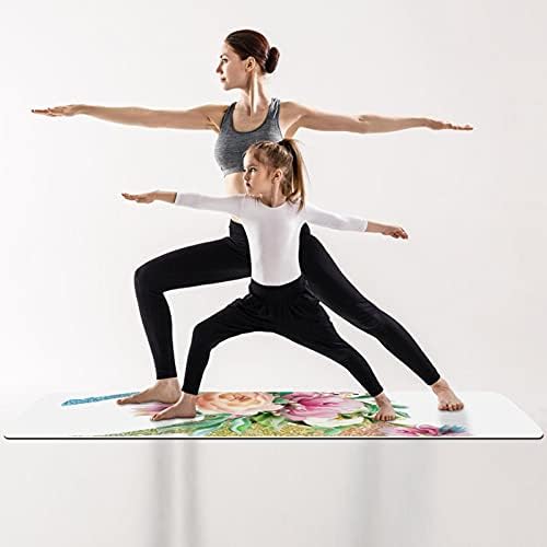 6 mm ekstra debela joga prostirka, pegasus jednorog tisak ekološki prihvatljivi TPE za vježbanje pilates prostirka s jogom, vježbanjem,