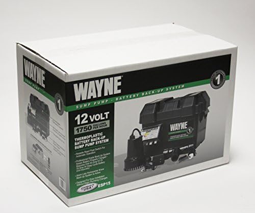 Wayne ESP15 Povratak baterije 12 Volt Sump Pump System