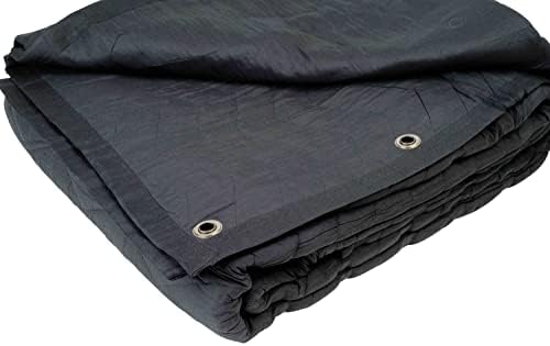 Mytee proizvodi veliki zvučni pokrivač 96 x 80 - crni zvučni prigušivanje pokrivača - izdržljivi tkani materijal za mješavinu pamuka/poliestera
