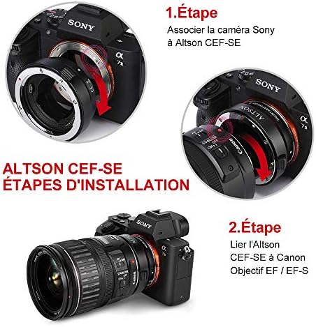 Objektiv EF/EF-S, smart adapter Sony E-Mount T, prijelazni prsten objektiva s autofokusom za objektiv Canon EF/EF-S za kameru Sony