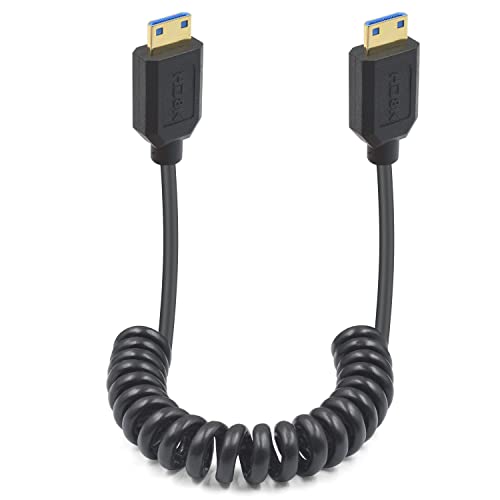 Dutttek 8K Mini Hdmi to mini HDMI namotani kabel, 48Gbps Mini HDMI 2.1 kabel, Extreme Slim/Thin Mini HDMI muški do muški namotani kabel,