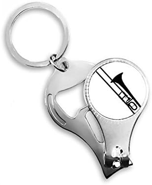 Trombonski klasični glazbeni instrument uzorak noktiju za nokte za nokte za nokte otvarač za bočicu ključeva
