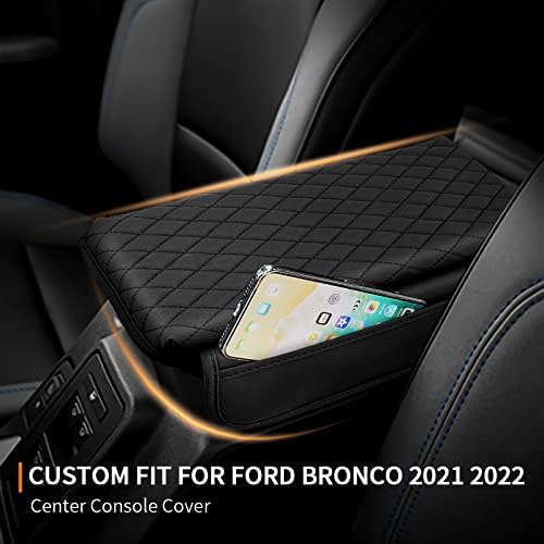 Rilsen Custom Fit za središnju konzolu poklopac Ford Bronco 2021 2022 2023 pokrivač za naslovnicu za ruke središnja konzola Unutrašnjost