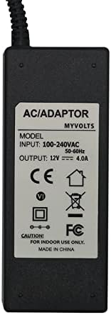 MyVolts 12V adapter za napajanje kompatibilan s/zamjena za Logitech SqueezeBox Boom Media Player - US Plug