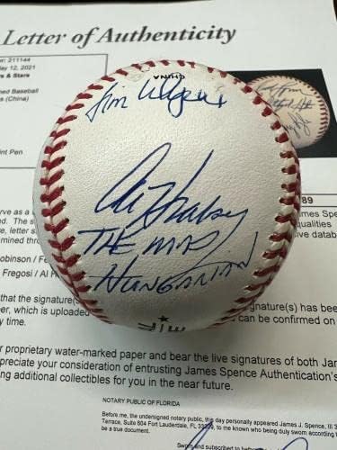 MLB HOF Multi potpisani bejzbol JSA Loa Brooks Robinson Catfish Jenkins Vida Lynn - Autografirani bejzbol