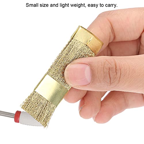 Četkica za čišćenje umjetnosti za nokte, Zlatna boja za čišćenje bakrene žice za čišćenje četkica za manikuru