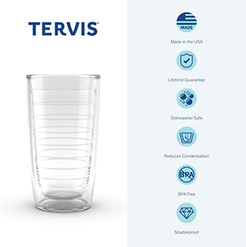 Dostupno u SAD-u, putna čaša s dvostrukim stijenkama, održava piće hladnim i vrućim, 16 oz, prozirno