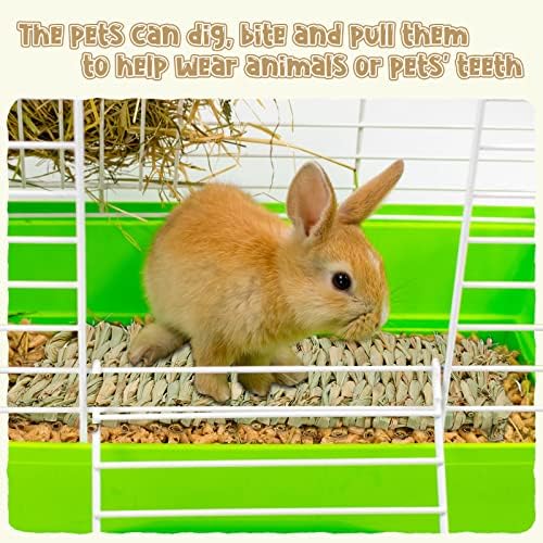 + 40 kom travnate prostirke za zečje trave tepih od zečje trave pleteni slamnati tepih krevet prostirka za spavanje kunića prirodna