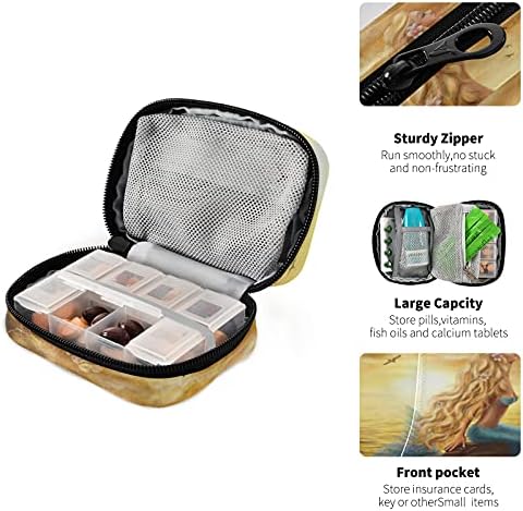 7-dnevna Torbica za tablete putna torba za organizatore tableta s patentnim zatvaračem prijenosna tjedna Torbica kompaktne veličine