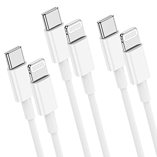 USB kabel C do Lightning dužine 10 ft 3 komada, kabel za brzi punjač iPhone, Apple certified MFi, Dugačak kabel za punjenje USB C za