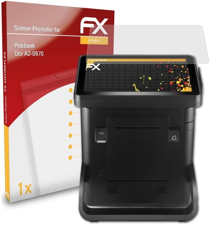 ATFOLIX Zaslon Zaštitnik Kompatibilan s Posbank DCR A2-0970 Zaštita zaslona zaslona, ​​anti-reflektivni i šok-apsorbirajući FX zaštitni