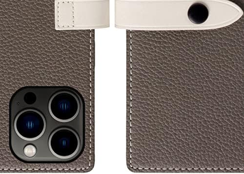 Kožna torbica-novčanik SLG kompatibilan s iPhone 12 Pro Max, D8 Edition, flip poklopac dnevnika od prave kože s uredom za memorijskih
