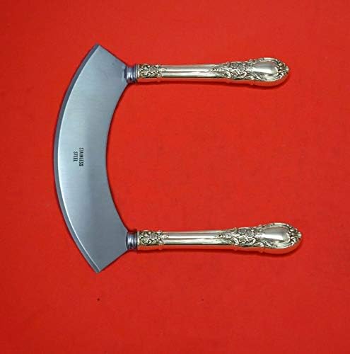 Američki viktorijanski lunt Sterling Silver Mezzaluna Knife HH WS 6 1/4 Custom