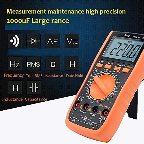 SJYDQ 9808+ High Precision Digital Multimeter 2000UF kapimeter 20MHz Frekvencijska temperatura i mjerenje induktivnosti s