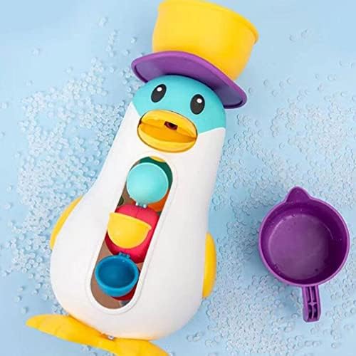 Toyvian igračke za kupku vodenih kotača Šarene igračke za pingvin s rotacijskim vodenim kotačima zabava za bebe igračke za kupanje