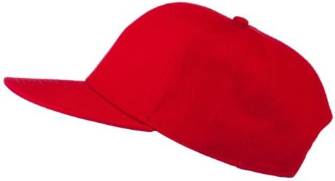 Bejzbolska kapa od najkvalitetnijeg pamučnog kepera s ravnim vizirom-crvena