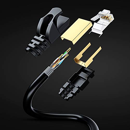 CAT 7 Ethernet kabel 3 ft - velike brzine Internet i Network LAN Patch kabel, RJ45 konektori - [3ft / multicolor / 5 paket] - savršen