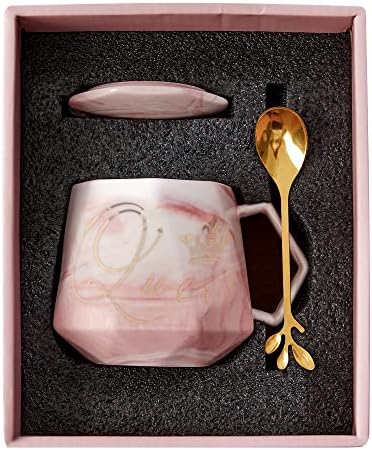 Inn dnevnik Smiješna šalica kave kraljica šalica za ženu rođendanski poklon božićni pokloni 11 oz ružičasta keramička šalica za djevojku