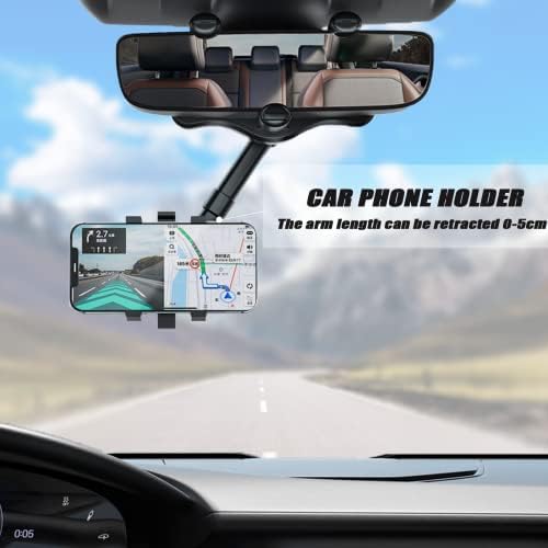 Hozhem Retrowview Retrov serlor, držač telefona za automobil, 360 ° rotirajući i uvlačenje automobila za automobil Multifunkcionalni