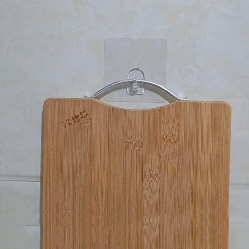 Lukeo 20pcs prozirna plastična zidna kuka za kuhinju kupaonicu bez traga bez ogrebotine vodootporne ljepljive kuke