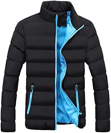 Liueong Puffer Jackets za muškarce zima toplo plus veličine kornjače kaputa Zip Up Solid Basic Leisure Down Jacket s džepom