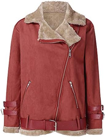 Ženska plišana jakna zima labava fit s-5xl trendi casual rever s džepovima kaputi s dugim rukavima ulice