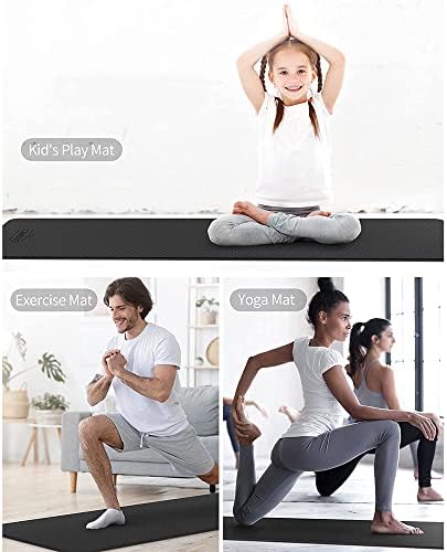 Yfbhwyf joga prostirka, fitnes prostirka debljine 2 mm, prostirka za vježbanje za muškarce, prostirka za vježbanje za joga pilates