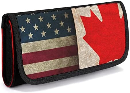 Retro America Canada Flag Cleating Feat For Switch prijenosna igračka konzola za pohranu vrećica s priborom za kartice