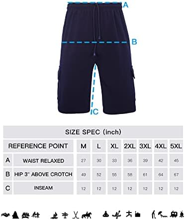 Muške rune teretni kratke hlače Lagane opuštene elastične elastične poteze atletske teretane za vježbanje znojnih kratkih hlača s teretnim