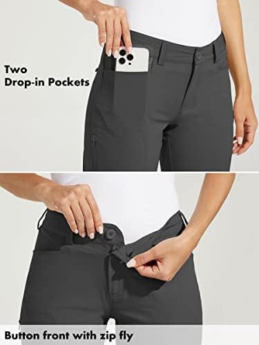 WILLIT ženske golf hlače istezanje planinarskih hlača Brzo suhe lagane vanjske ležerne hlače s džepovima otpornim na vodu