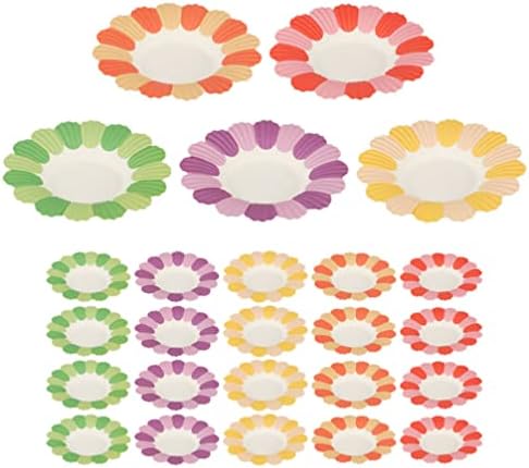 Abaodam Piglet 50pcs za jednokratnu upotrebu papirnatih ploča s cvijećem za zabave papirnate tanjure za večeru tanjuri za posluživanje