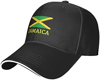 Jamajčanska zastava unisex bejzbol kapa uklapa se muškarcima žene podesivi tati šešir sendvič računala