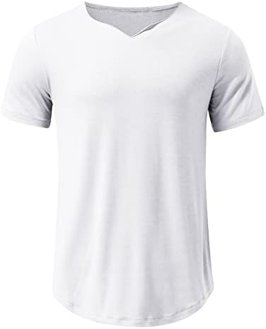 tianyafod muške vitke fit solidne majice Ljetna ruka kratkih rukava V vrat lagana bluza bluza gornja majica s redovnim ugradnjom