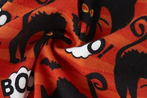 Boo šišmiši Halloween Pseća pidžama odjeća za kućne ljubimce za mačke, padska pijama o sedie pjs, dužina leđa 9 xsmall