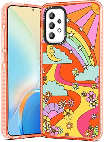 Toycamp za Samsung Galaxy A53 5G Case 5g, Slatka Rainbow Sunce River Flowers Crtani grafiti Print Dizajn za žene djevojčice tinejdžeri