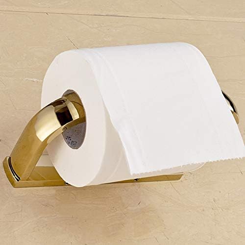 Yuanflq zidna montirana kupaonica mesing polirani kromirani dizajn toaletnog papira za skladištenje rola bez držača za ogrebotine držač