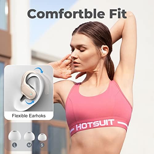 Bežični uši, 75 sati Playtime Bluetooth 5.1 Slušalice, istinske bežične slušalice s digitalnim zaslonom i CVC 8.0 Ukidanje buke, vodootporne