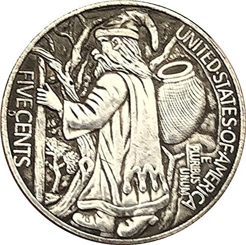Replika komemorativna kovanica srebrna kovanica američki biffalo poker novčić 1937. Zbirka rukotvorine suvenir za ukrašavanje kuće