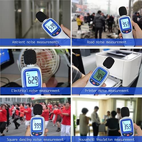 ZLXDP MINI Mjerači nivoa zvuka 30 ~ 130dB Digitalni buka decibel decibel detektor testa buke mjera