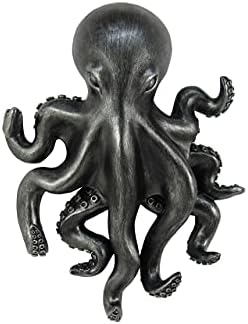 Svijet Wonders Octopus Dekorativna zidna skulptura ključa ključa | Nautički dekor ukrasne zidne kuke za ključeve | Dekor zida i ureda