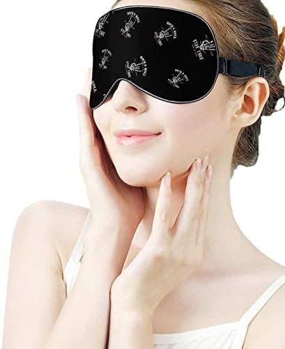 Rock & Roll maska ​​za spavanje mekana maska ​​za oči Efektivno zasjenjenje s elastičnim podesivim remenom