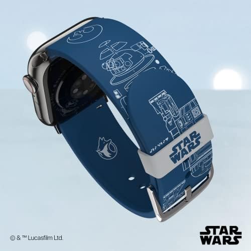 Ratovi zvijezda - R2 -D2 Droid Blueprints Smartwatch Band - Službeno licenciran, kompatibilan sa svakom veličinom i serijom Apple Watch