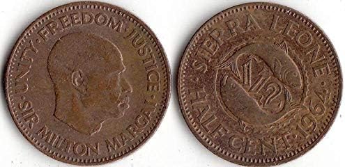 African Sierra Leone 1-2 minute kovanice Kolekcije darova za strane kovanice iz 1964. godine
