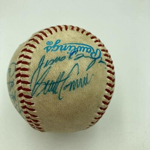 Vladimir Guerrero Pre Rookie 1996 Harrisburg Senators Team potpisao bejzbol JSA - Autografirani bejzbol