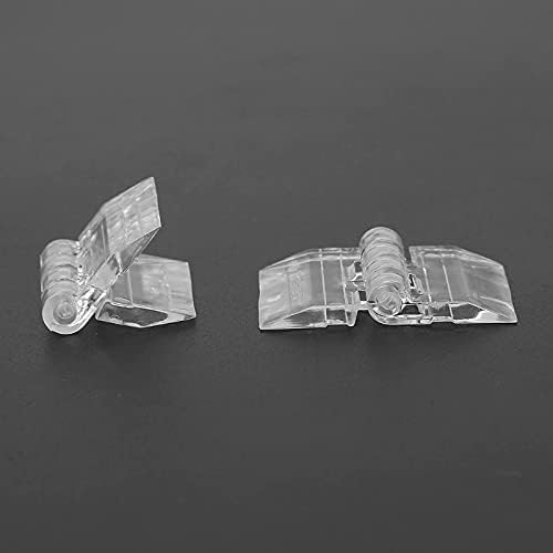 P82d 10pcs Prozirne plastične sklopive šarke Izdržljive bistre akrilne alati za zglobove -