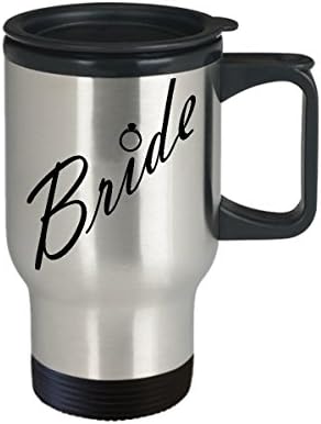 Šalica za putnicu za mladenke - Zdrava mladenka - šalica kave od nehrđajućeg čelika za novu ženu ili vjenčani poklon