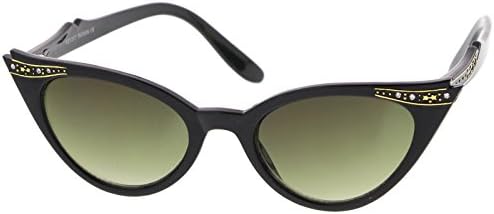 Vintage sunčane naočale mačje oko iz 50-ih godina za žene 9400, ukrašene rhinestonesom, pinup i rockabilli pribor za djevojčice od