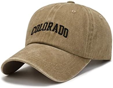 Xibeitrade Vintage Colorado pamučna bejzbolska kapica Muškarci retro sportovi vanjski casual sunčani šešir